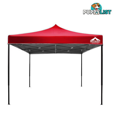 3m x 3m Pop-up Garden Outdoor Gazebo Red