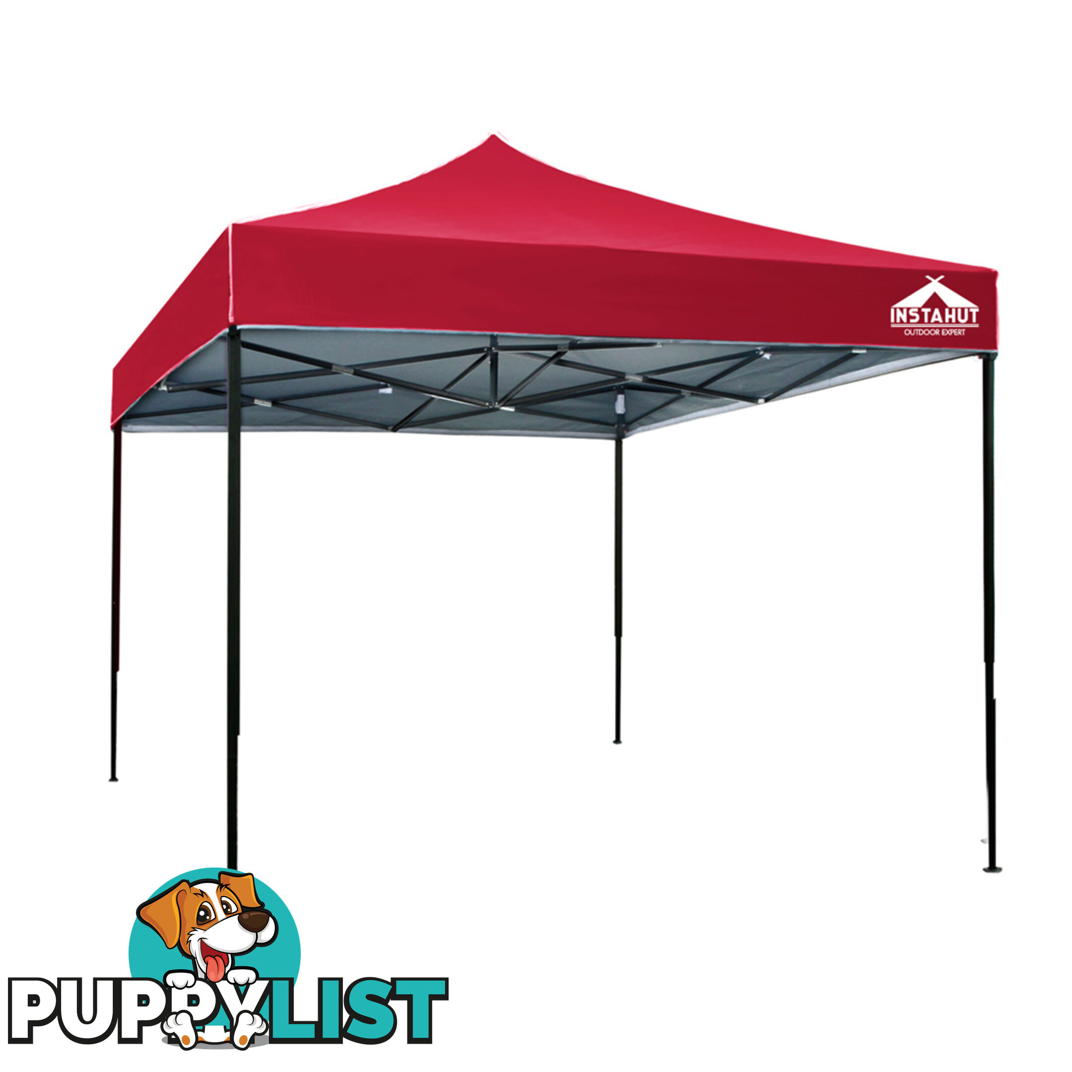 3m x 3m Pop-up Garden Outdoor Gazebo Red