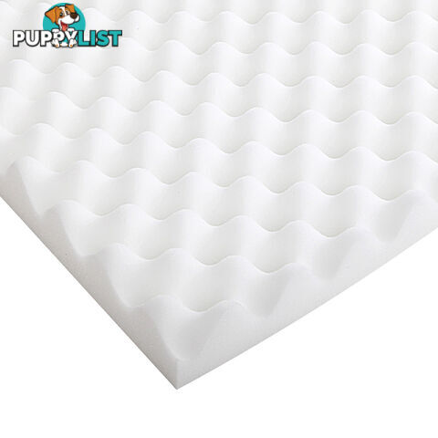 Deluxe Egg Crate Mattress Topper 5 cm Underlay Protector Queen