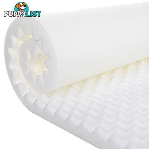 Deluxe Egg Crate Mattress Topper 5 cm Underlay Protector Queen