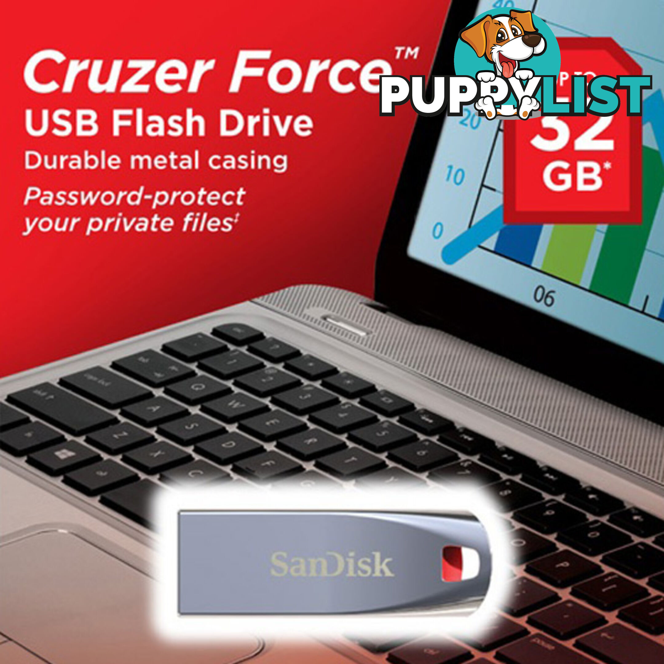 SanDisk Cruzer Force CZ71 32GB USB Flash Drive