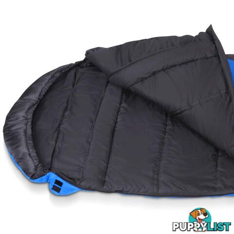 Camping Envelope Sleeping Bag Single Blue Black