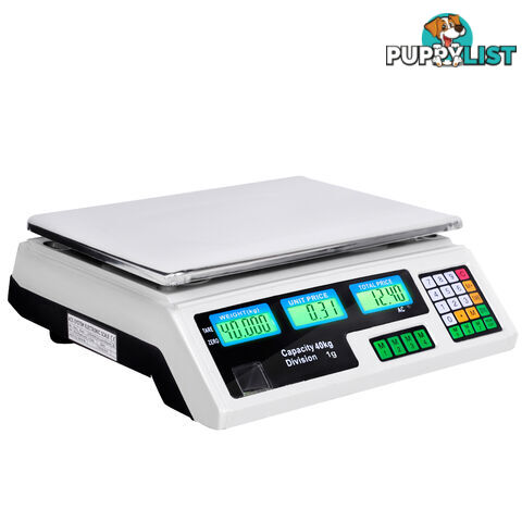 Kitchen Electronic Digital Scales 40kg  White