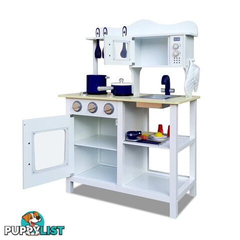 18 Piece Kitchen Play Set _ÑÐ White & Blue