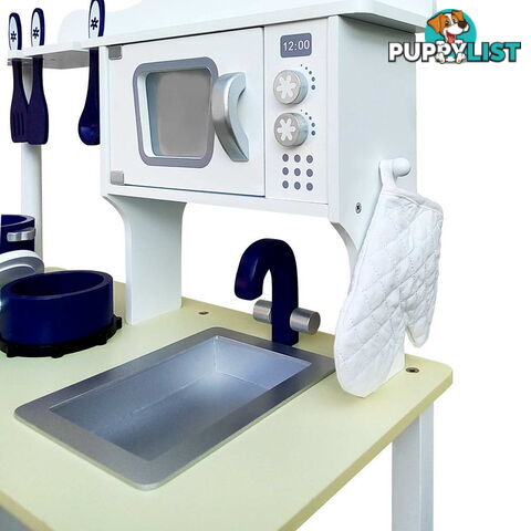 18 Piece Kitchen Play Set _ÑÐ White & Blue