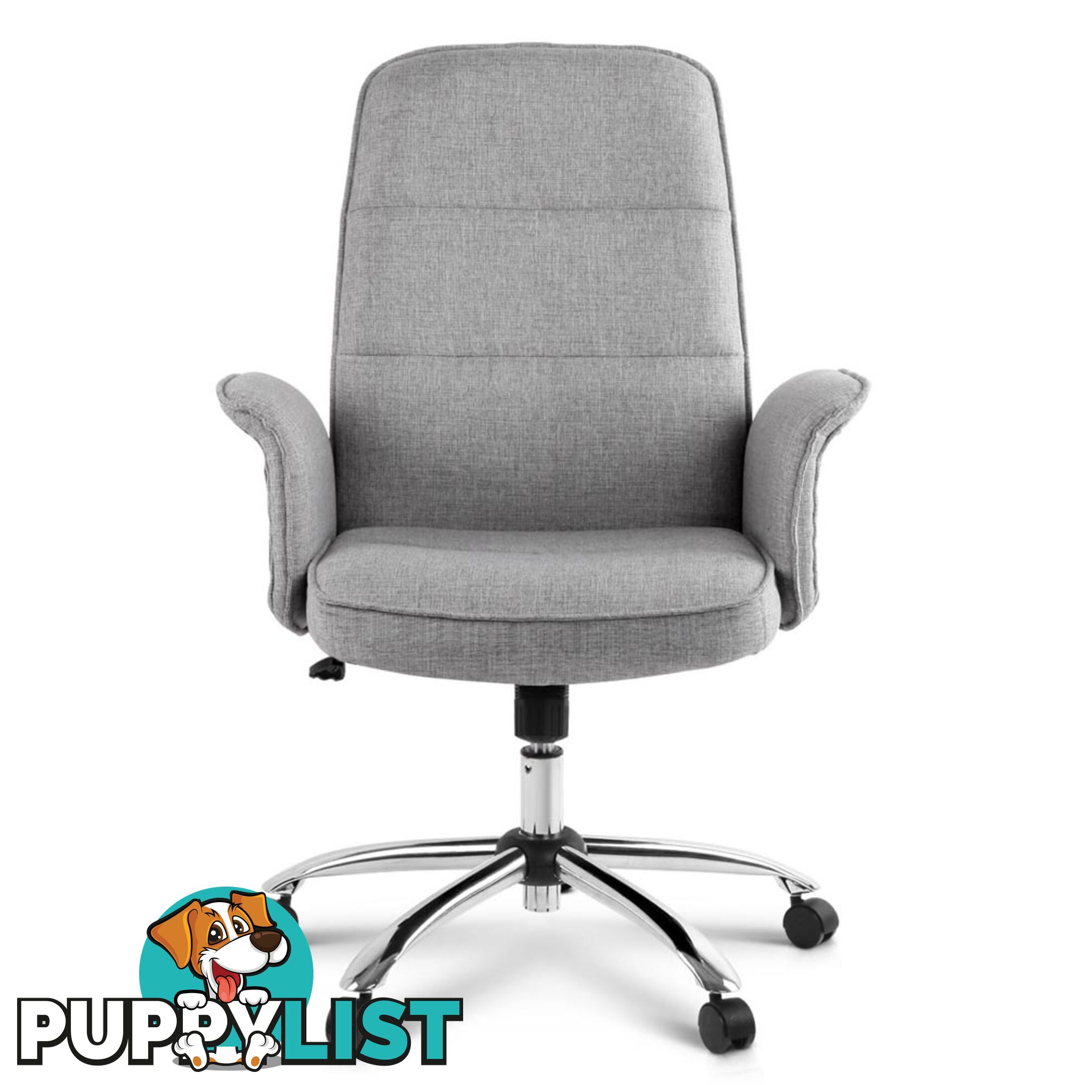 Modern Office Desk Executive Fabric Chair - Grey