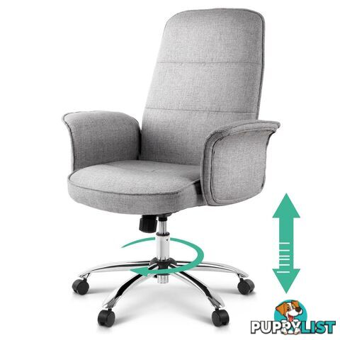 Modern Office Desk Executive Fabric Chair - Grey