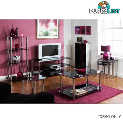 Amore Corner TV Unit 3 Shelf Black