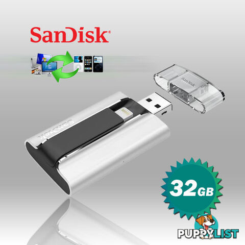 SanDisk 32GB iXpand USB 2.0 Lightning Connectors For iPhone iPad