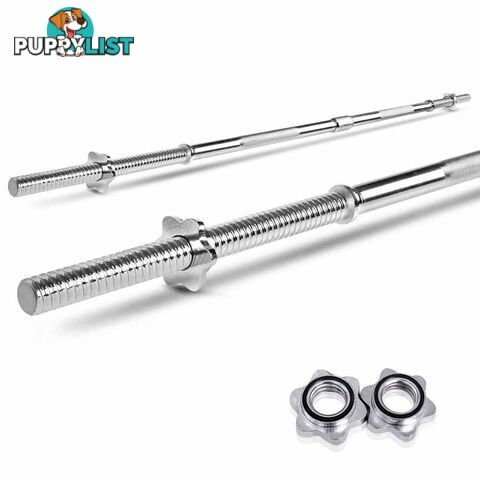 168CM Steel Weight Barbell with Spring Collars