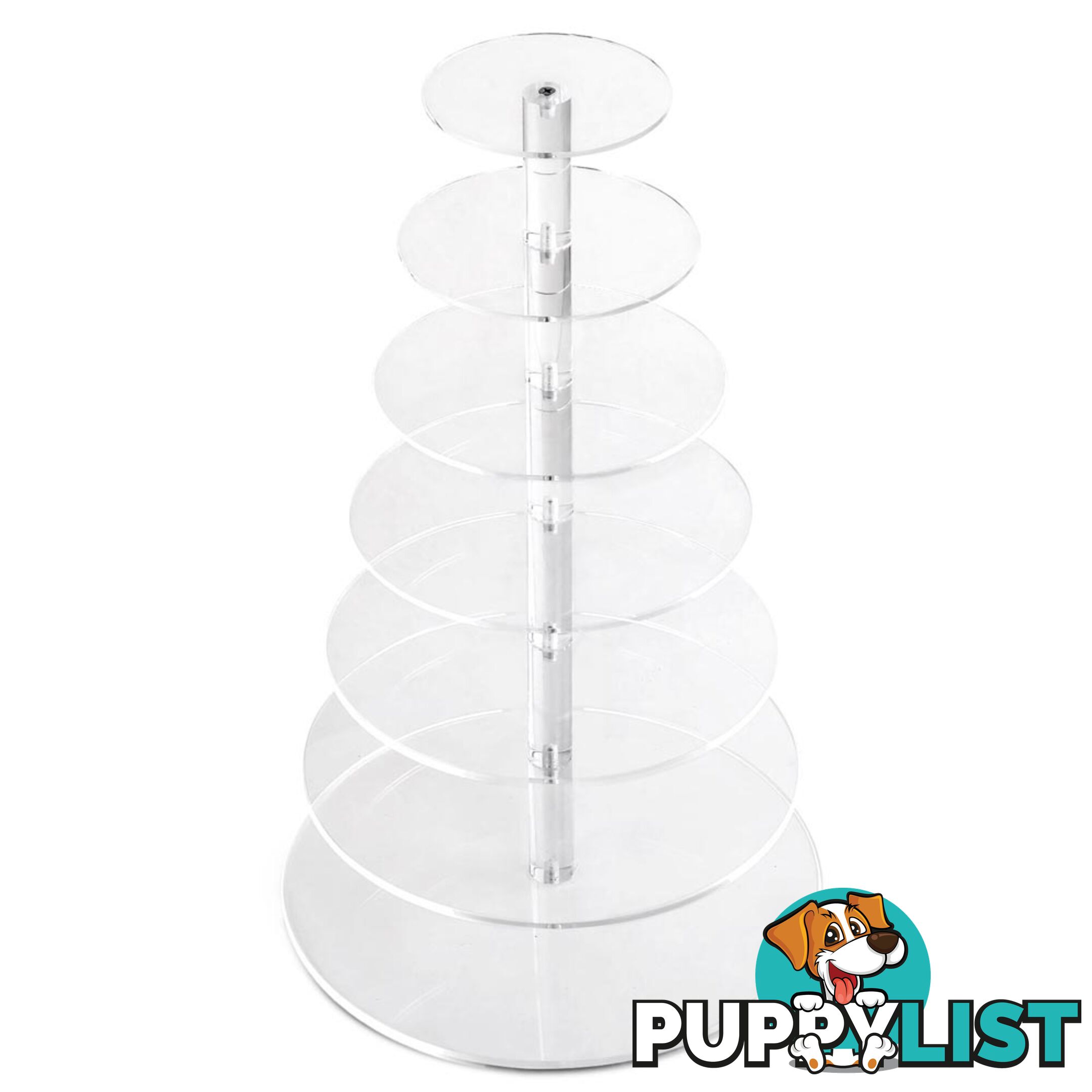 7 Tier Clear Acrylic Cake Stand 65CM