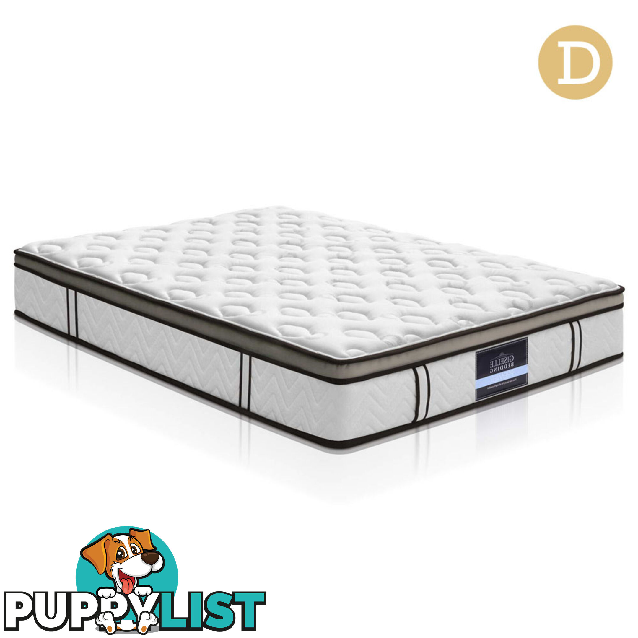 Latex Euro Top Pocket Spring Mattress Back Support Double