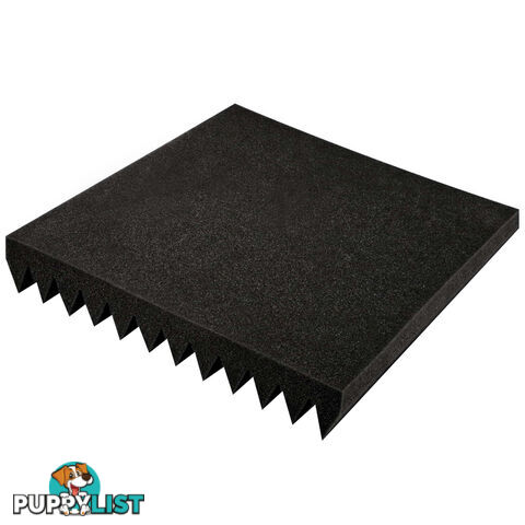 Set of 20 Studio Wedge Acoustic Foam Black 30 x 30cm