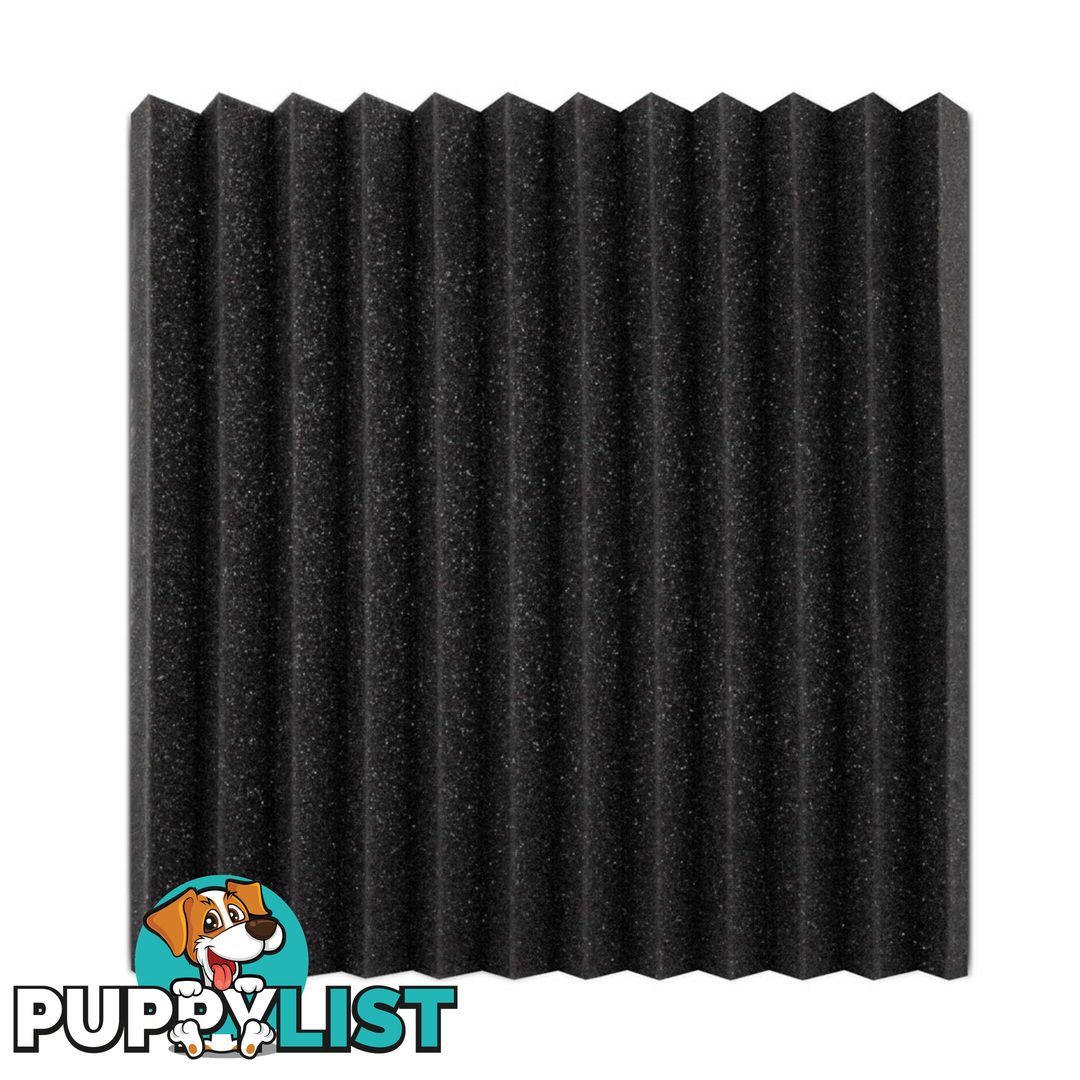 Set of 20 Studio Wedge Acoustic Foam Black 30 x 30cm