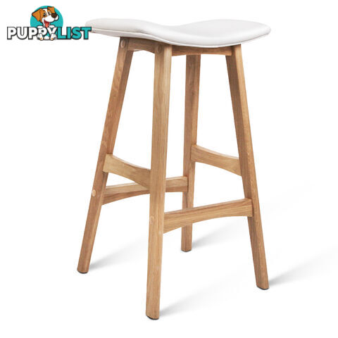 Set of 2 High Seat Barstools White