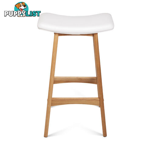 Set of 2 High Seat Barstools White