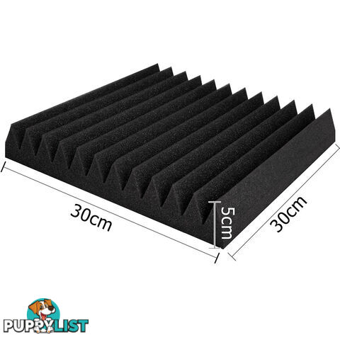 12 Teeth Wedge 30 x 30cm Acoustic Foam Panels x 40