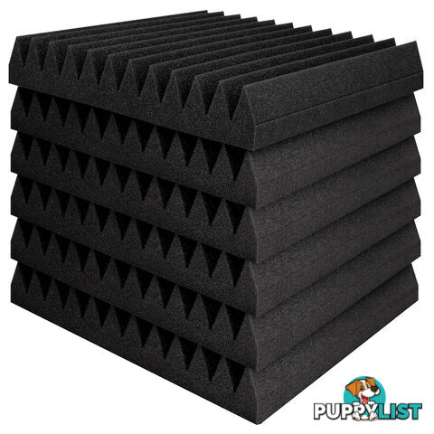 12 Teeth Wedge 30 x 30cm Acoustic Foam Panels x 40