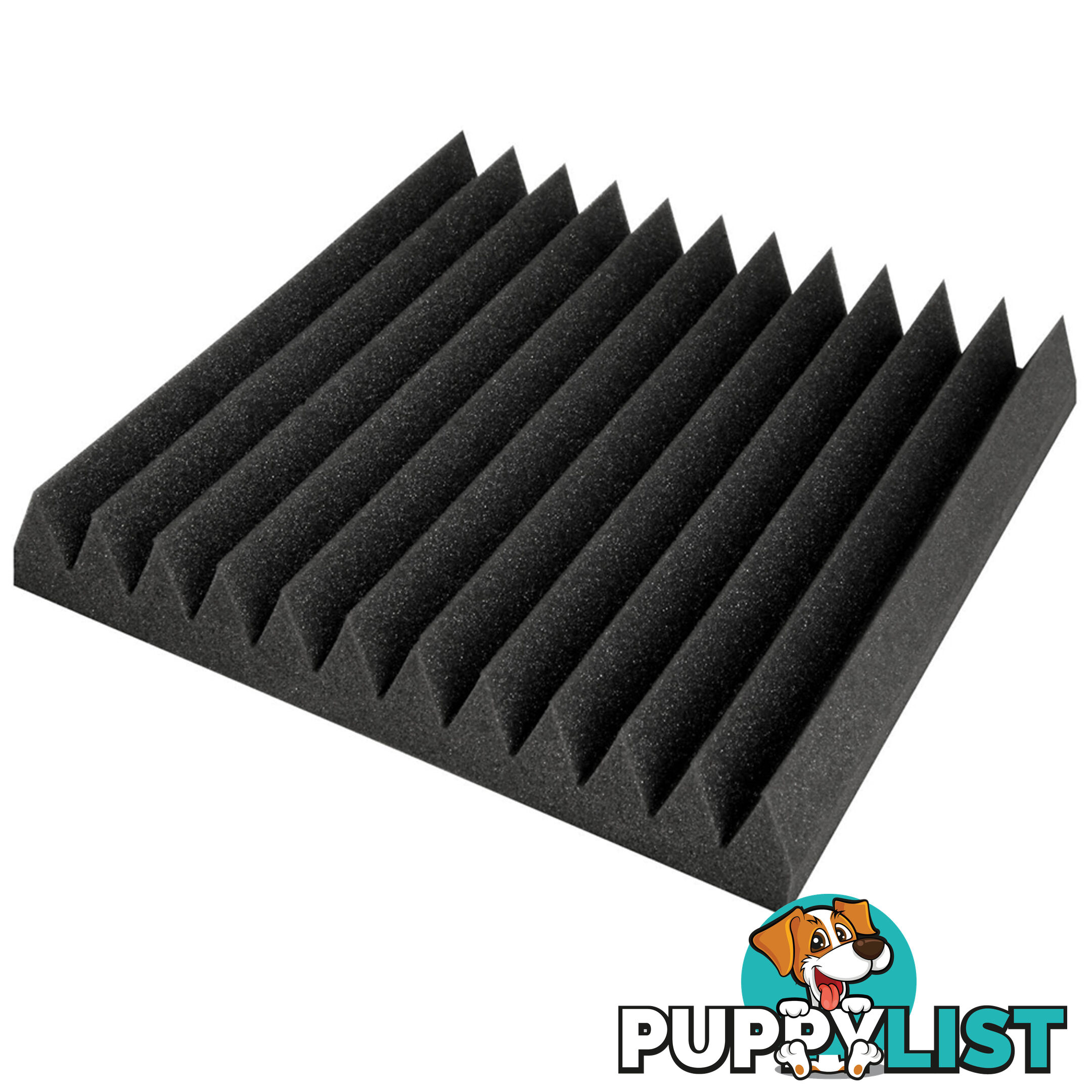 12 Teeth Wedge 30 x 30cm Acoustic Foam Panels x 40