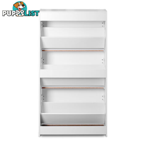 3 Drawers Chest Shoe Cabinet Storage Organizer White