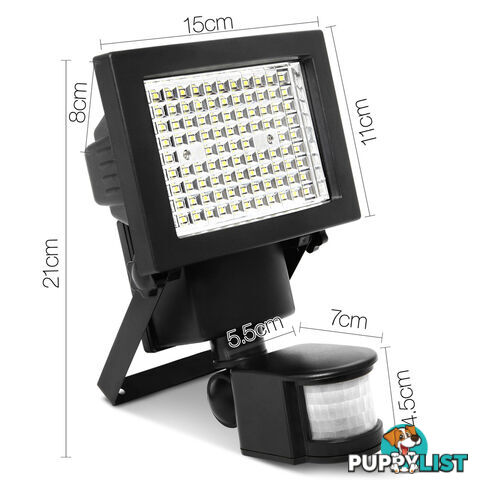 Set of 2  100 LED Solar Sensor Light