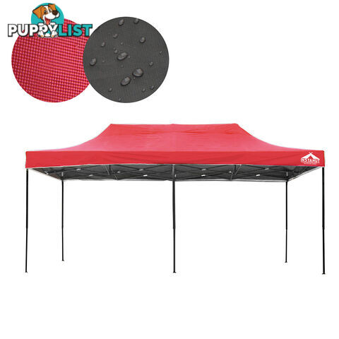 3m x 6m Pop-up Garden Outdoor Gazebo Red