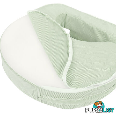 Baby Breast Feeding Support Memory Foam Pillow w/ Zip Cover Green