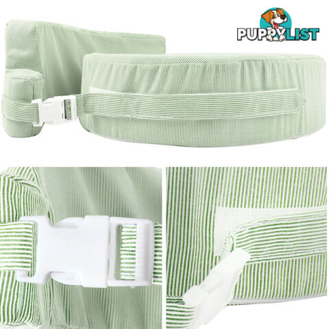 Baby Breast Feeding Support Memory Foam Pillow w/ Zip Cover Green