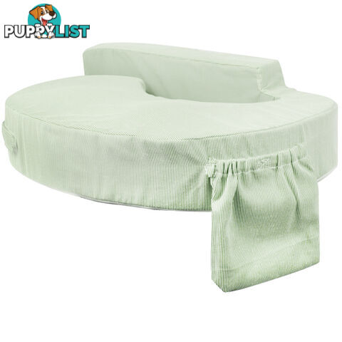 Baby Breast Feeding Support Memory Foam Pillow w/ Zip Cover Green