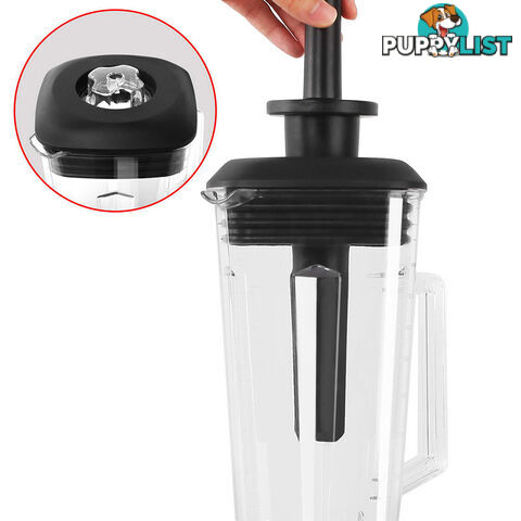 2-in-1 Food Processor & Blender 2L - Black