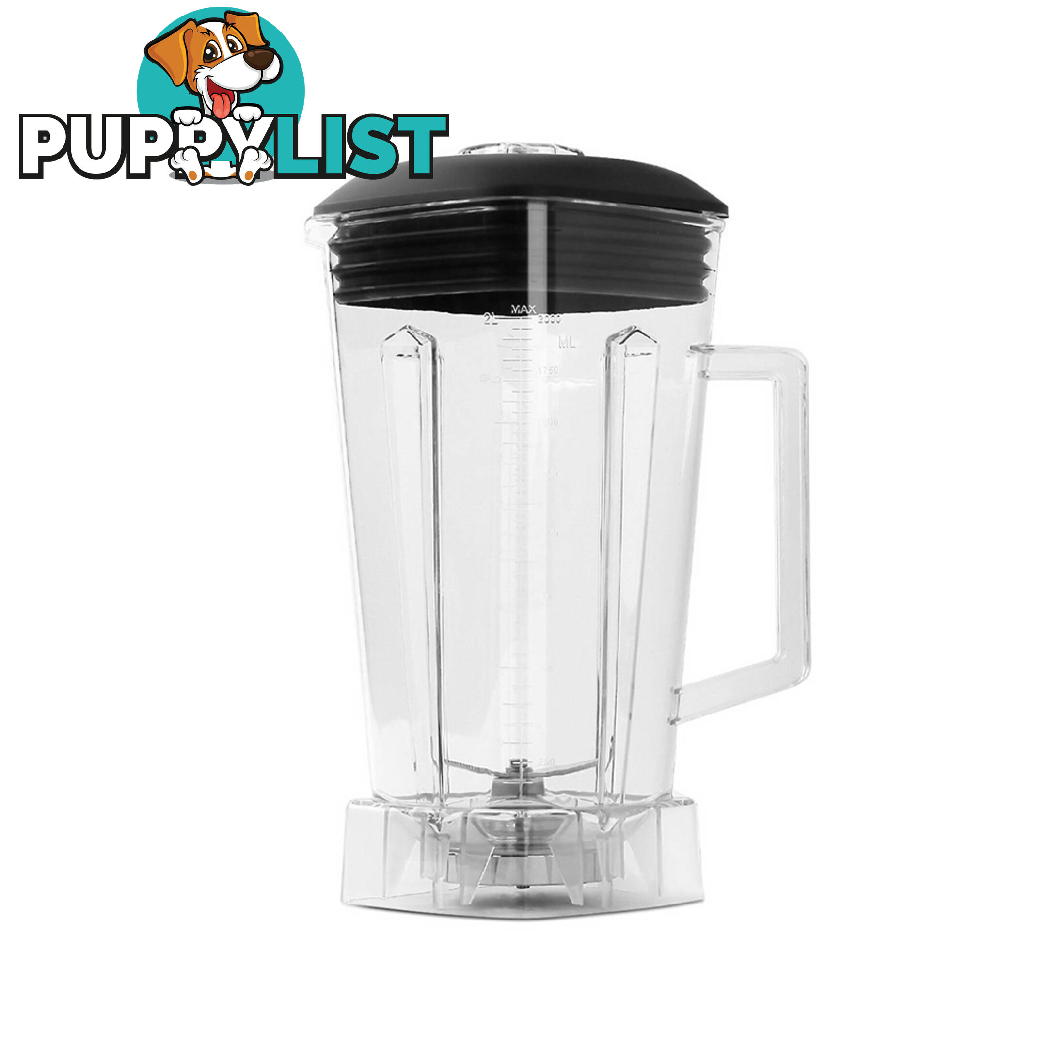 2-in-1 Food Processor & Blender 2L - Black