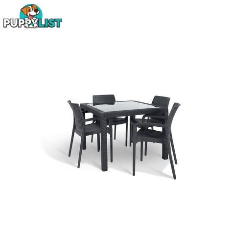 Keter Sumatra Table  w/ 4 Bali Chairs