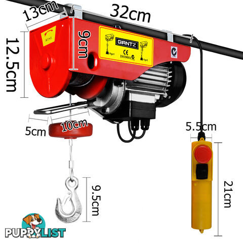 300/600kg 1200 W Electric Hoist Winch