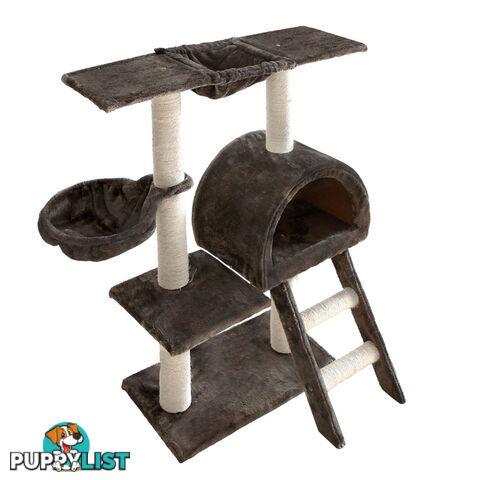 Cat Scratching Poles Post Furniture Tree 100cm Dark Grey