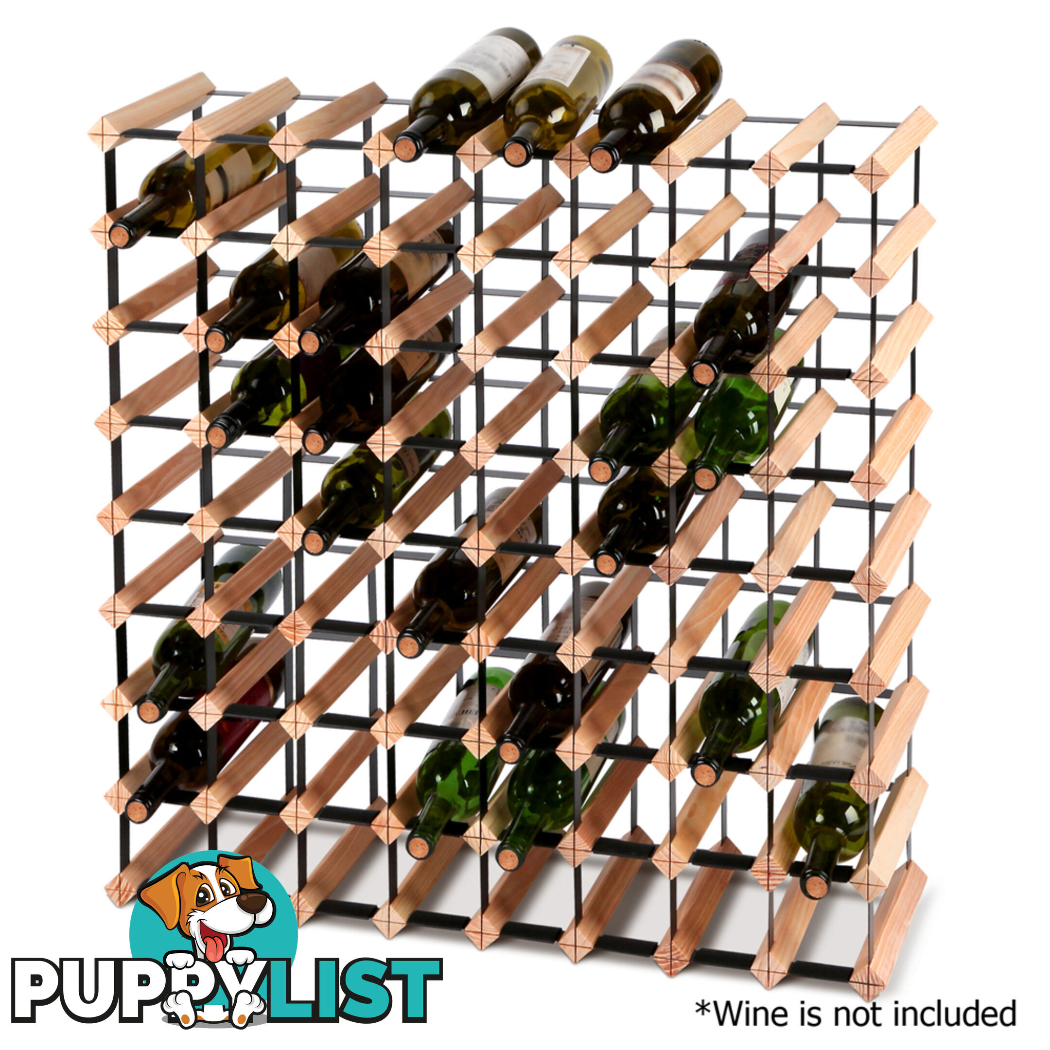 Timber Wine Rack 72 Bottles