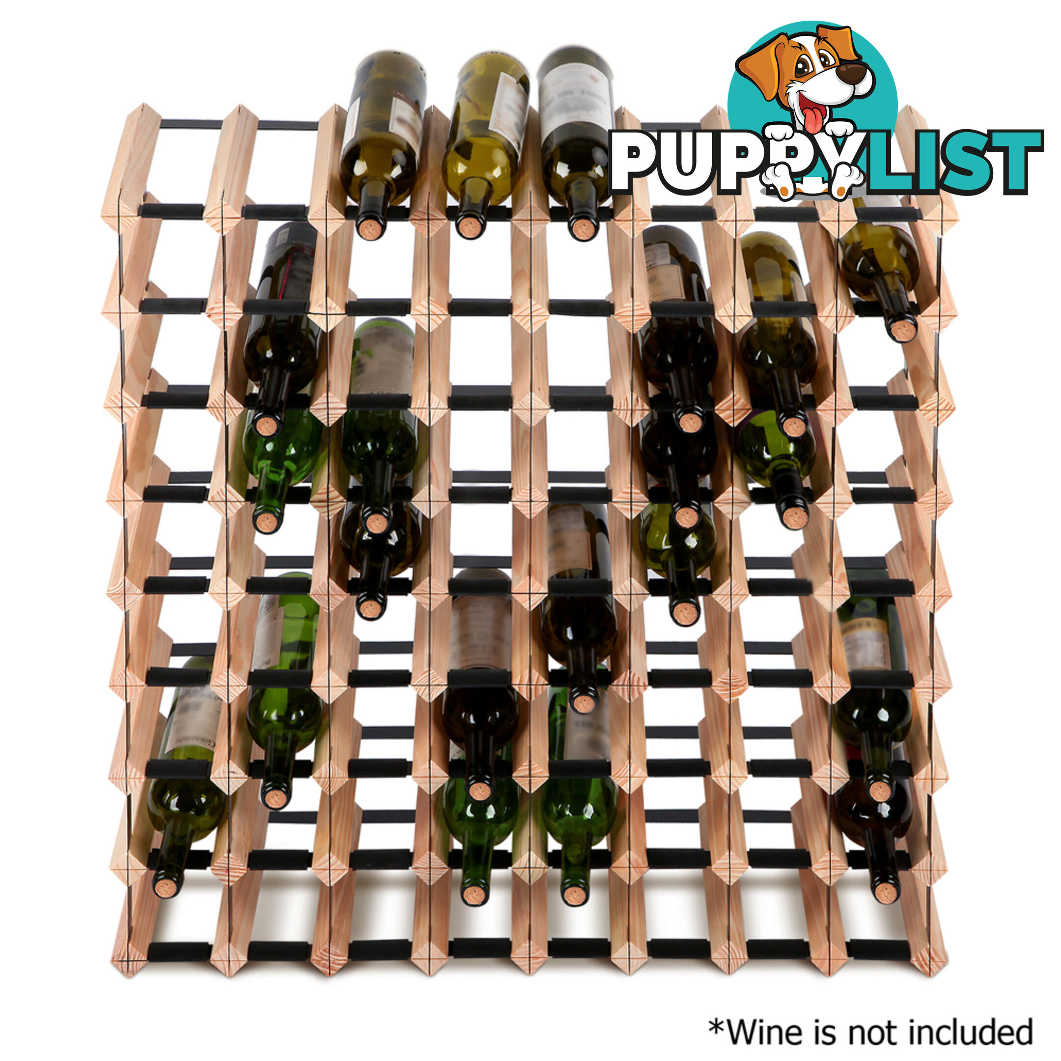 Timber Wine Rack 72 Bottles