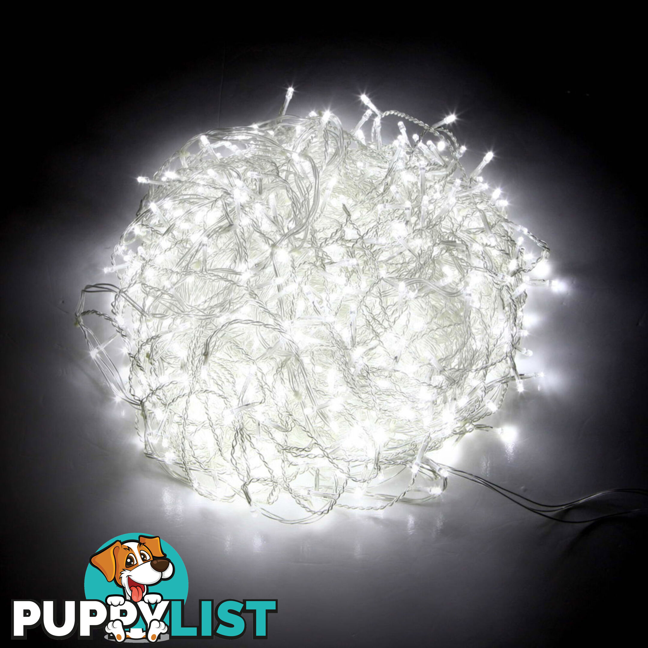 800 LED Christmas Icicle Lights White