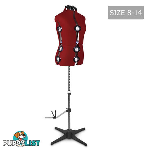 Adjustable Dressmaking Mannequin SZ8-14 - Wine