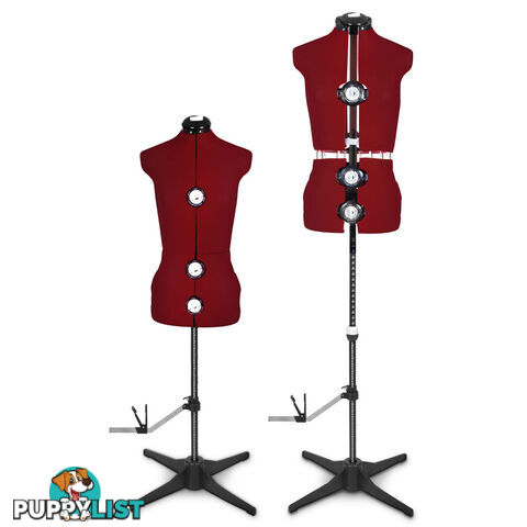 Adjustable Dressmaking Mannequin SZ8-14 - Wine