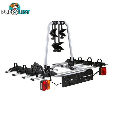 Bicycle Bike Carrier Rack  w/ Tow Ball Mount Black Silver