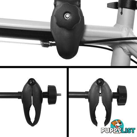 Bicycle Bike Carrier Rack  w/ Tow Ball Mount Black Silver