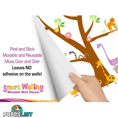 Tree with Cute Animals Wall Stickers - Totally Movable