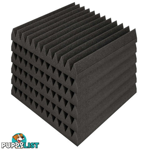 Set of 20 Studio Wedge Acoustic Foam Charcoal 30 x 30cm