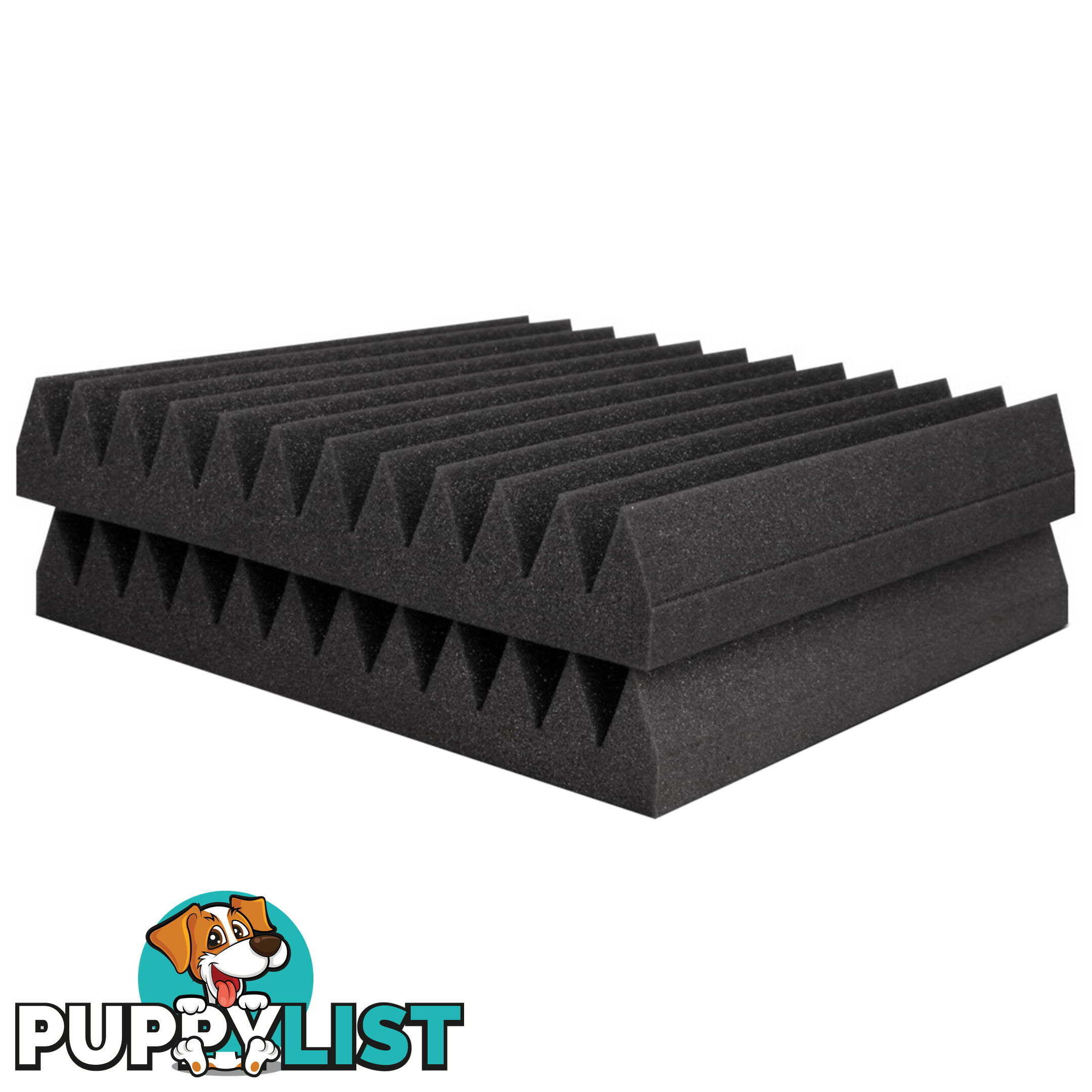 Set of 20 Studio Wedge Acoustic Foam Charcoal 30 x 30cm