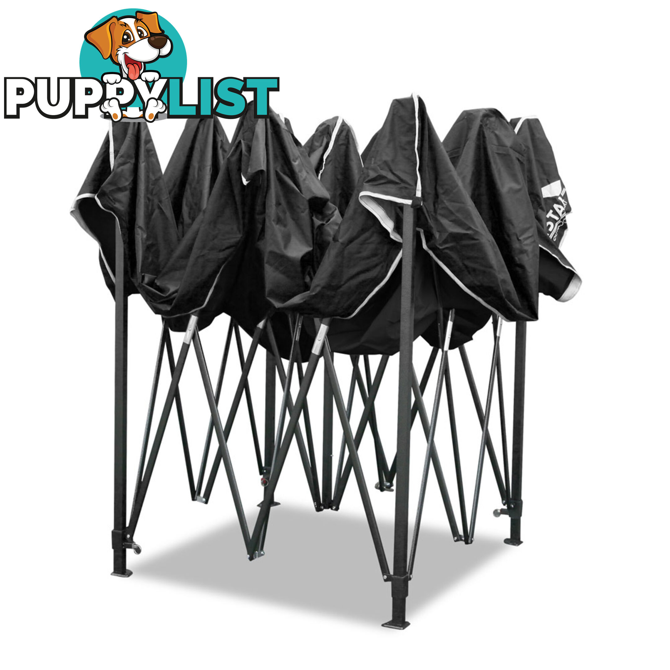 3X3 Pop Up Gazebo - Black