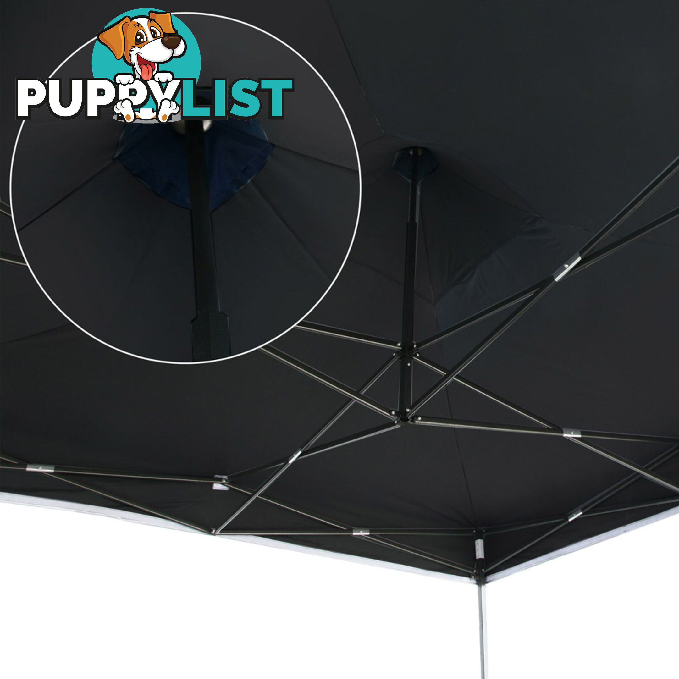 3X3 Pop Up Gazebo - Black