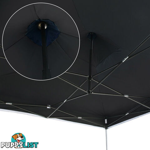 3X3 Pop Up Gazebo - Black