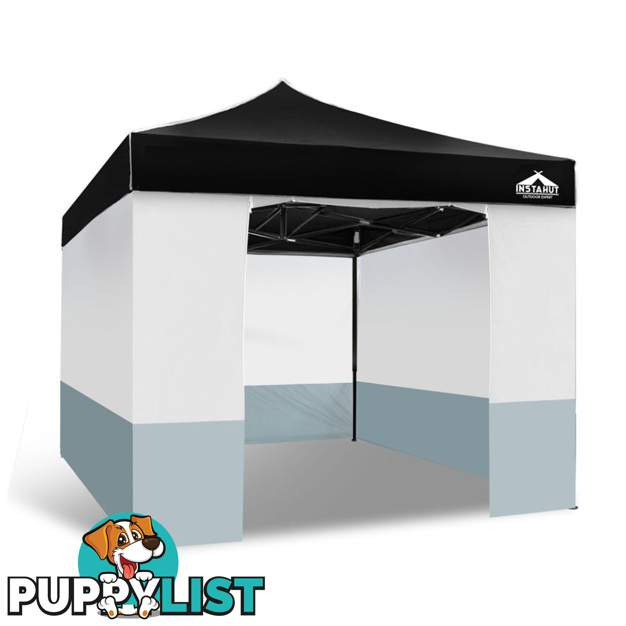 3X3 Pop Up Gazebo - Black