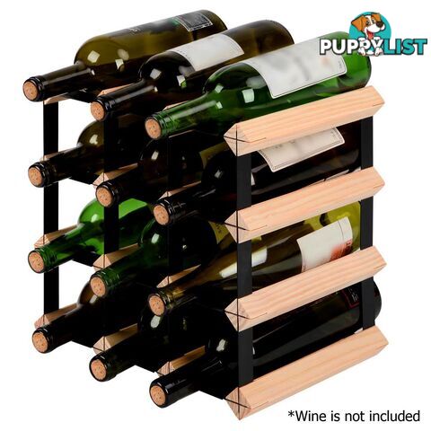 Timber Wine Rack 12 Bottles