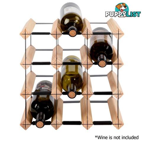 Timber Wine Rack 12 Bottles